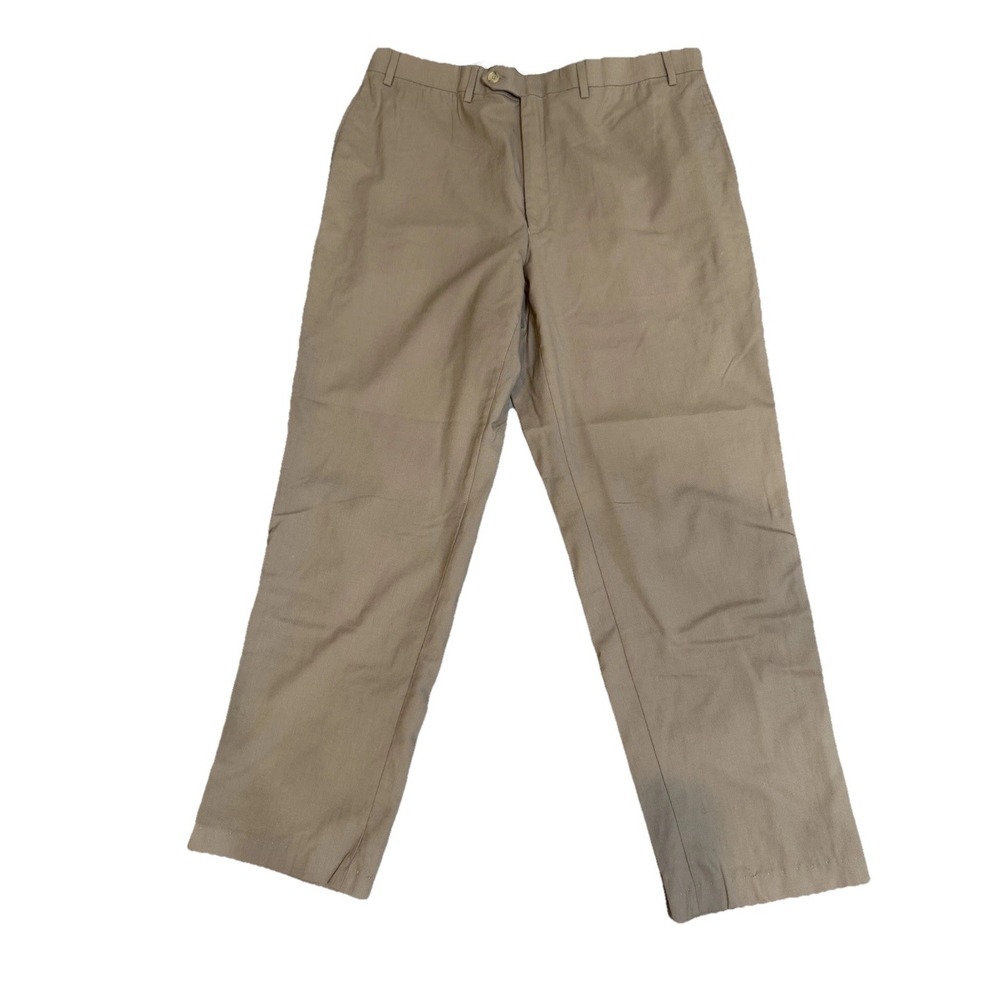 Lauren Ralph Lauren Pants Men's 38x32 Tan 100% Wool Total Comfort MEASURES 38x30